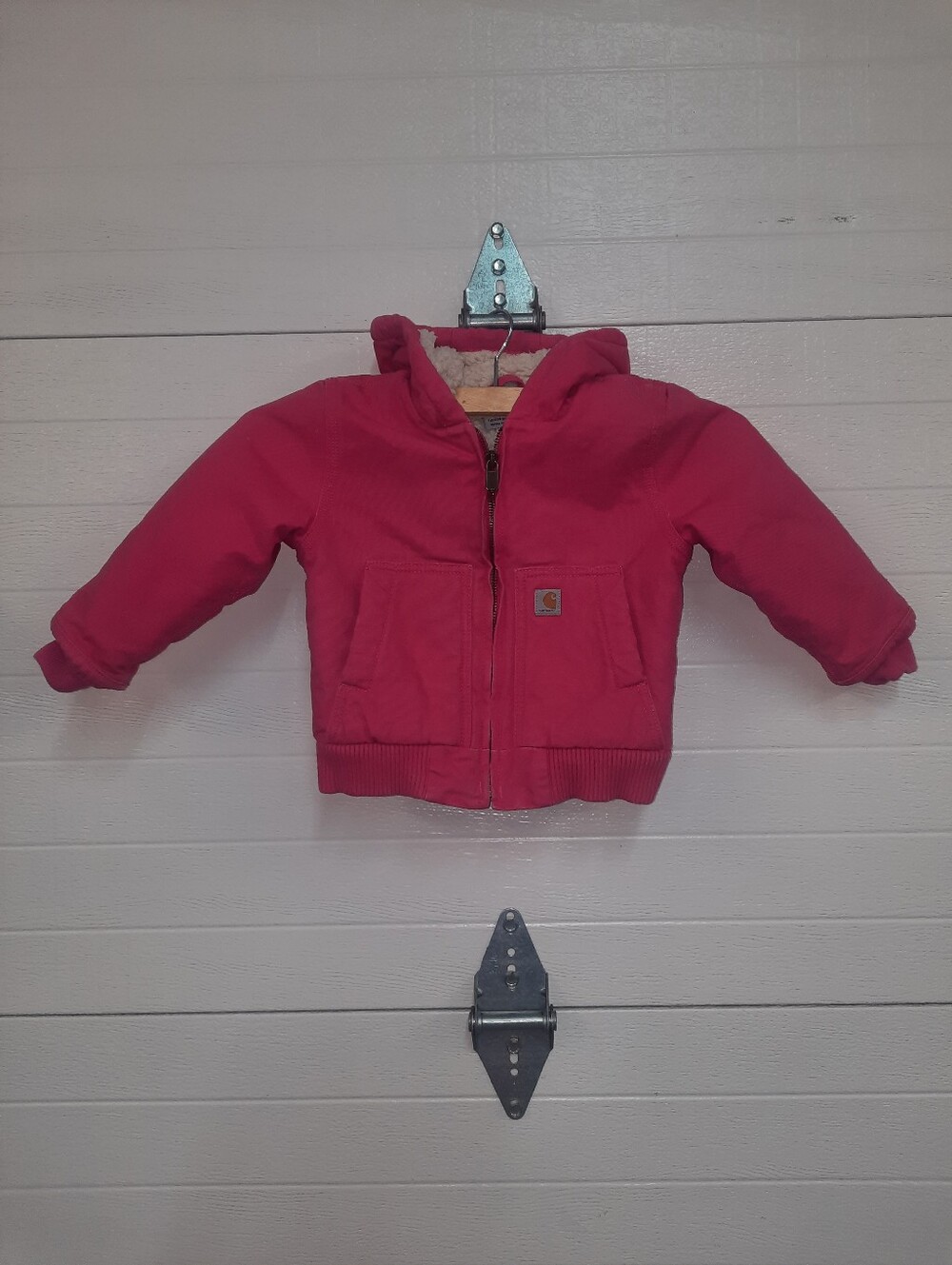 Carhartt Pink Sherpa-Lined Kids Coat